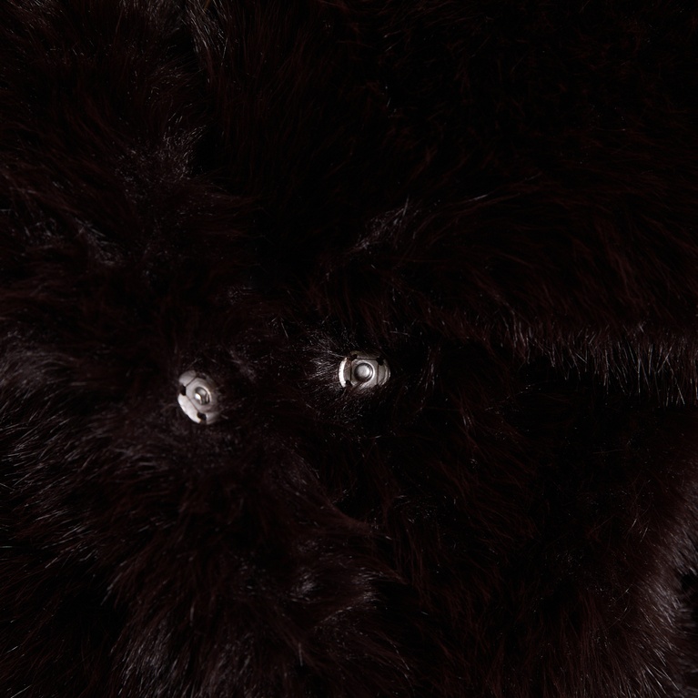 Faux fur jacket "Nathalie" Brown